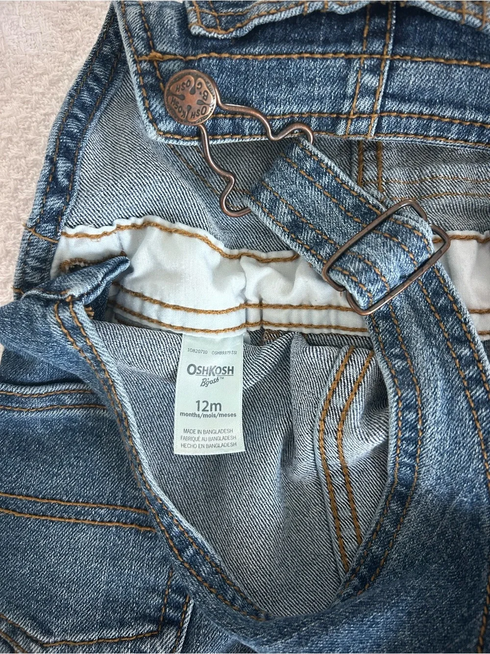 OshKosh B'gosh Dark Blue Denim Kids Overalls